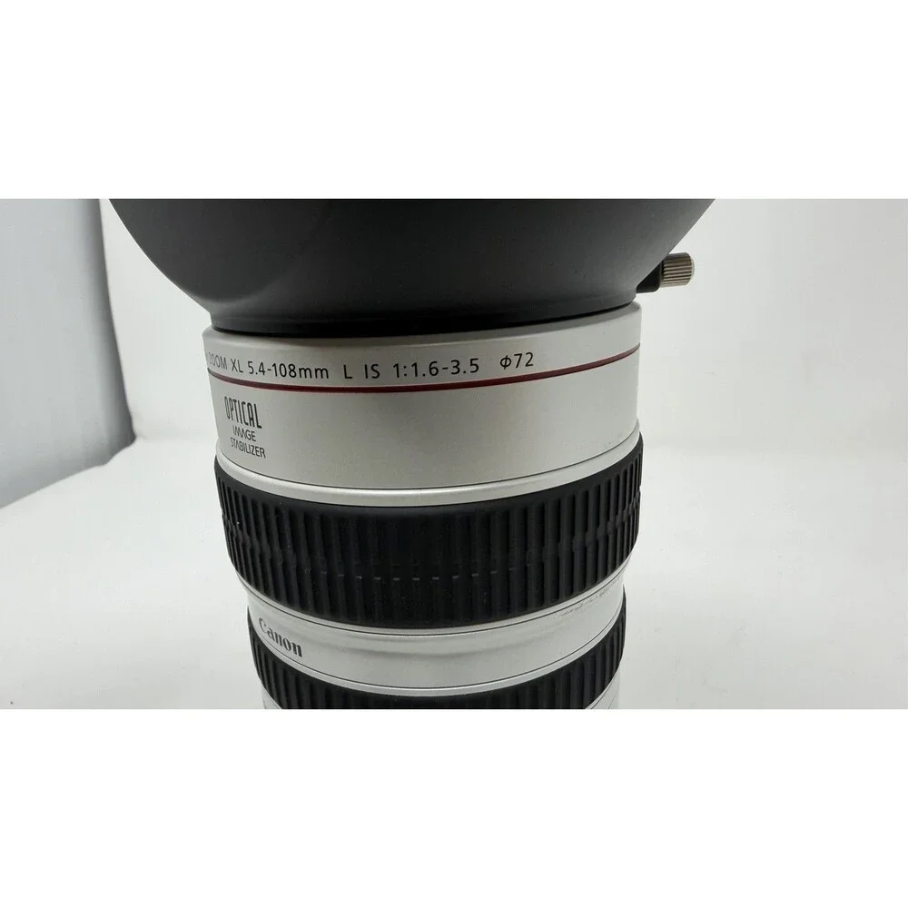 Canon Video Lens 20x Zoom XL 5.4-108mm L IS 1:1.6-3.5 72mm with Hood
